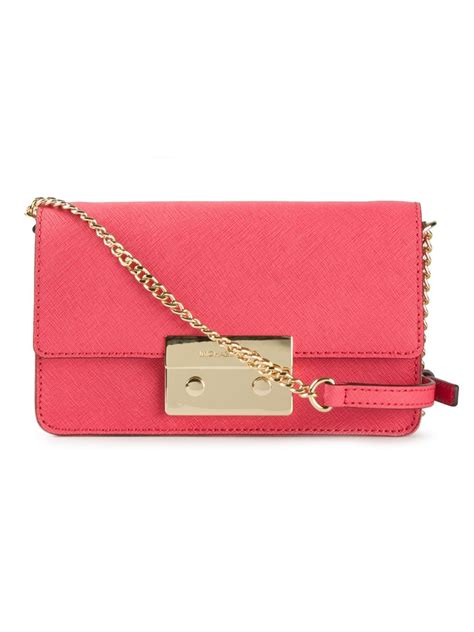 michael kors chain crossbody sloan claret leather|Sloan Small Leather Crossbody .